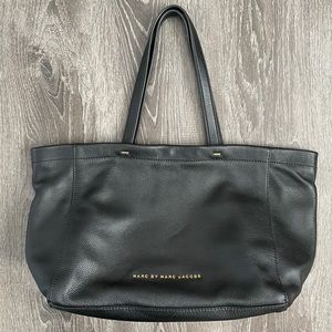 MARC JACOBS | Black Leather Tote Bag